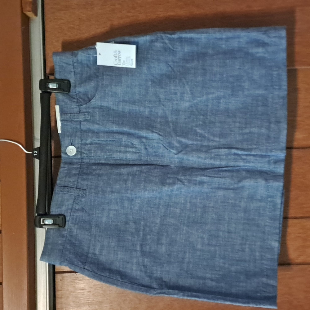 Women's Light Blue Cambrie Skort, sz 12 NWT,